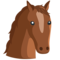 Horse Face emoji on Messenger